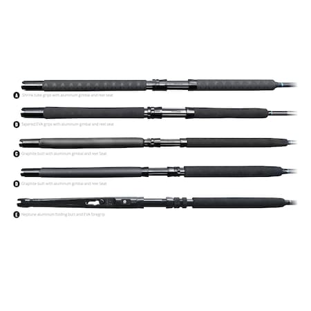 Okuma Ecs Custom 6'6 Mh Spinning Rod With Shrink Tube Butt ECS-S-661MH